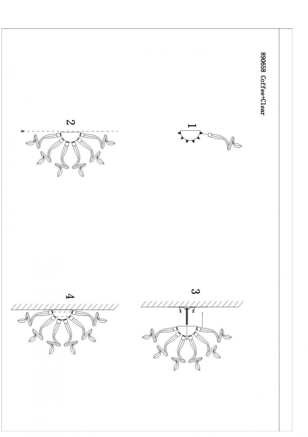 Lightstar (MB9028-5) Бра MEDUSA 5х40W G9 COFFEE+CLEAR (в комплекте) Lightstar (MB9028-5) Бра MEDUSA 5х40W G9 COFFEE+CLEAR (в комплекте)